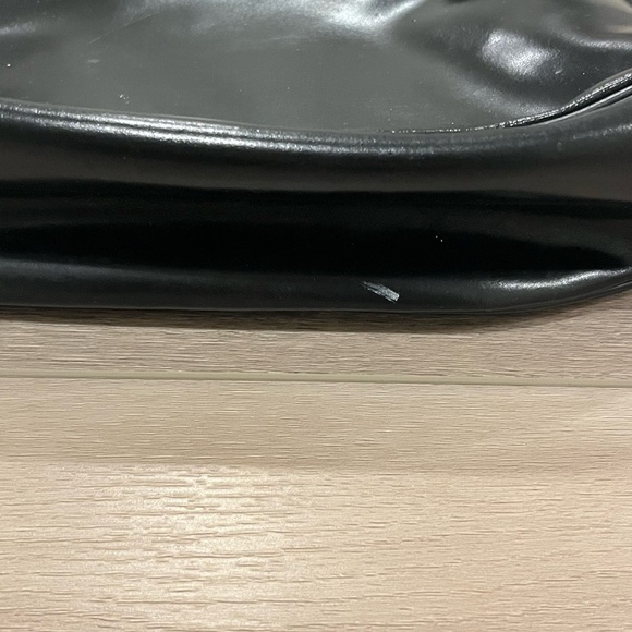 Vintage Longchamp Roseau Black Leather Shoulder Bag Bamboo Toggle Purse - Picture 9 of 11